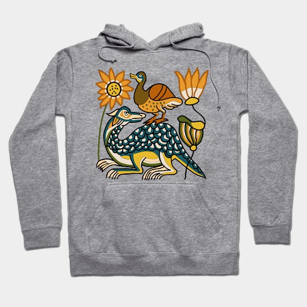 Croc & Duck Hoodie by Mosaicblues